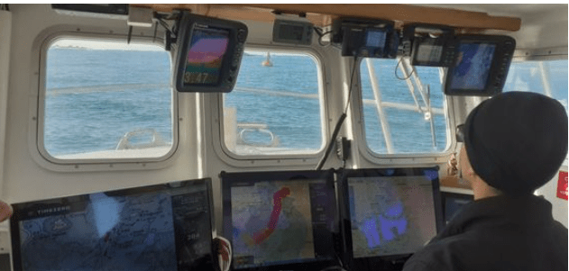 Vue passerelle du navire Cupidon II créé et construit par le chantier Plastimer